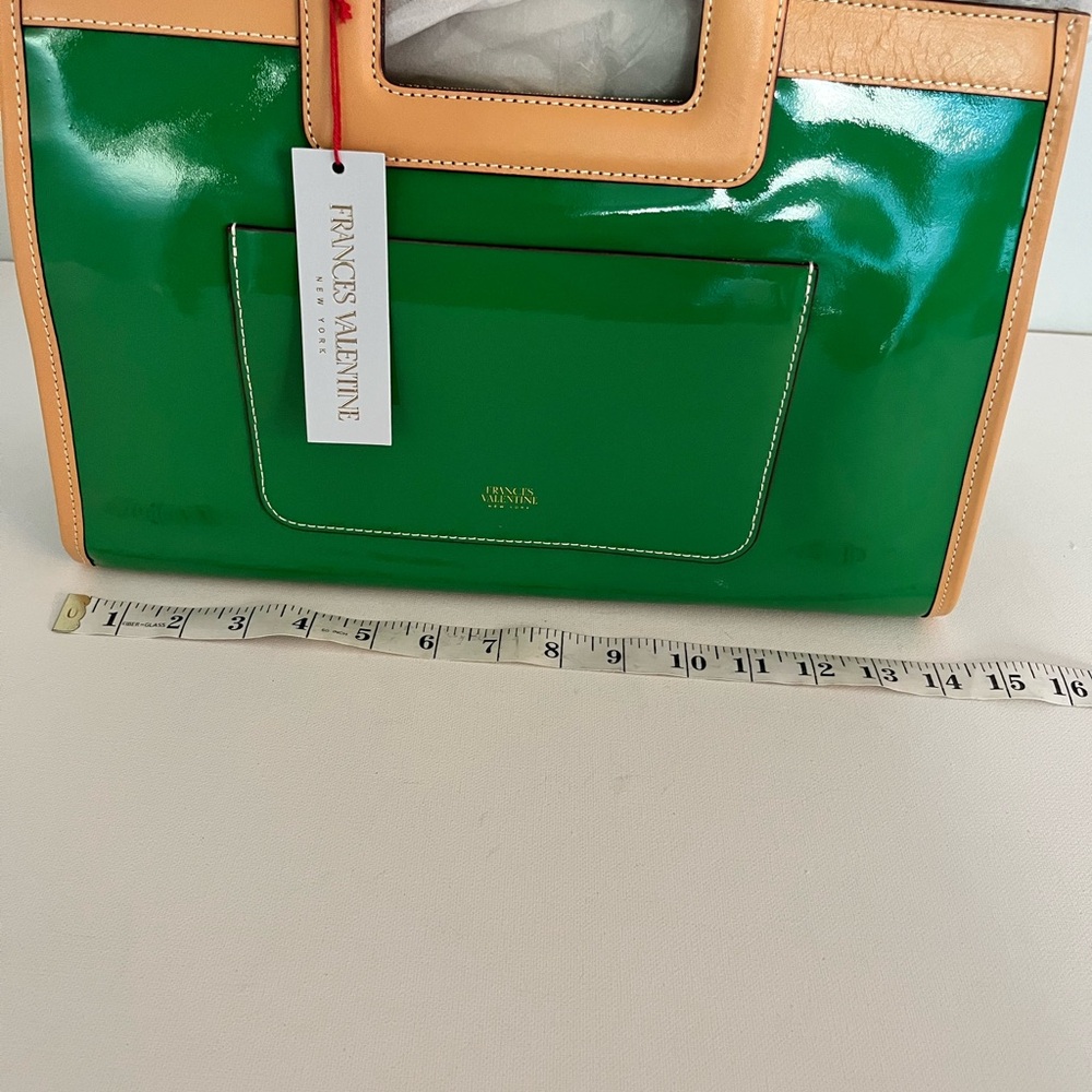 Frances Valentine Shopper in Grass Patent Leather - Picture 8 of 10
